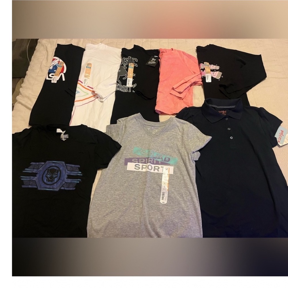 Art Class Girls Large (10/12) Clothing Lot 8 Pc NWT NASA School Shirts